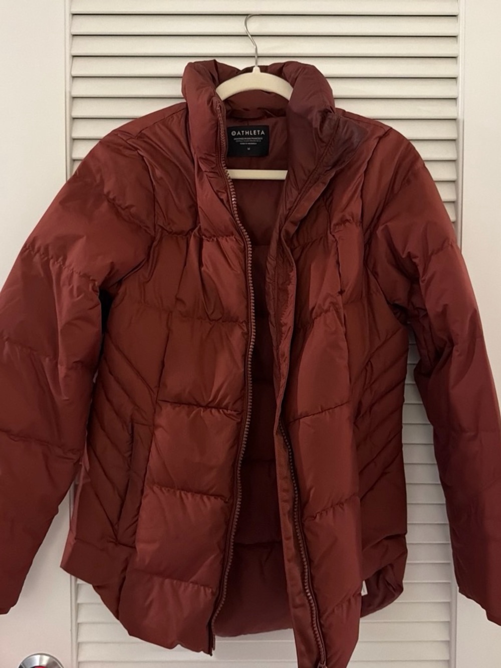 Athleta Women's Rust Quilted Puffer Jacket